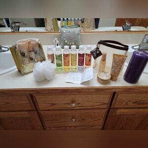 Mary Kay Body Wash Collection with Gold and Purple Accents